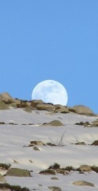 Lever de lune sur le Mont Lozère